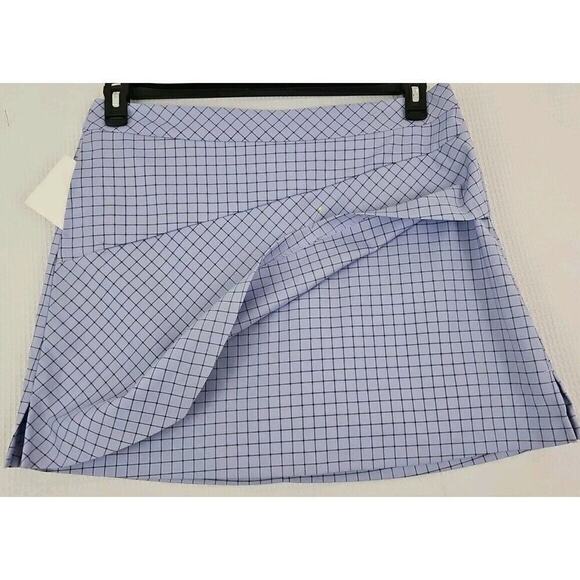 Lady Hagen ~Woman Size 14~ Purple Plaid Golf/Tennis Skort Skirt Pockets NWOT. - Picture 5 of 9